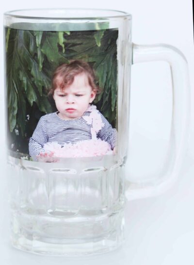 פוטוגיפט, הדפסה על כוס זכוכית גדולה, מתאים למתנה להורים, מתנה לחבר
